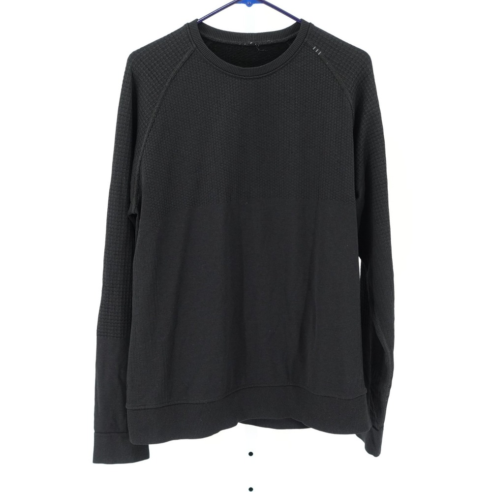 Lululemon Merino Wool Blend Sweatshirt SZ L Waffle Knit Athleisure Athleticwear